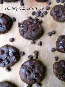 Healthy Cocolate Cookies. No white sugar or butter. You'll never guess the secret ingredient!