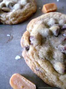 Salted Caramel Nutella Stuffed Chocolate Chip Cookies